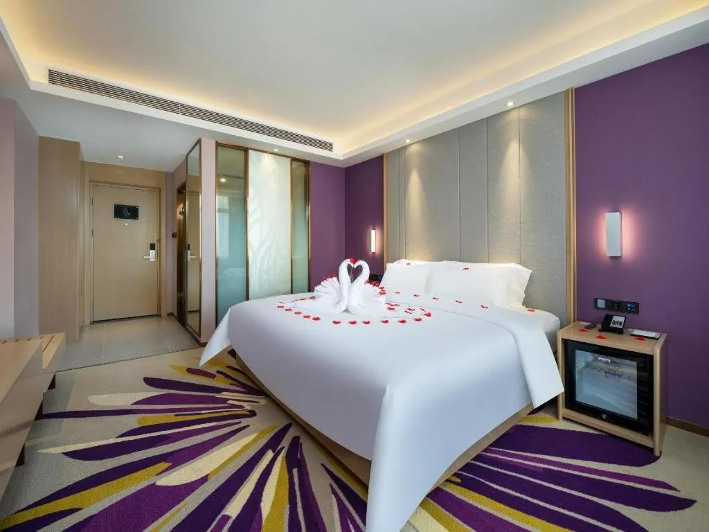 Bed in Lavande Hotel Shanwei Haifeng Fenghuang New City Tianhong Plaza