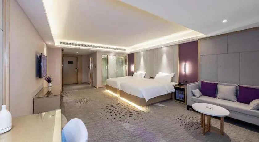 Bed in Lavande Hotel Hengyang Nayue Hengshan Scenic Area Bed in Lavande Hotel Hengyang Nayue Hengshan Scenic Area