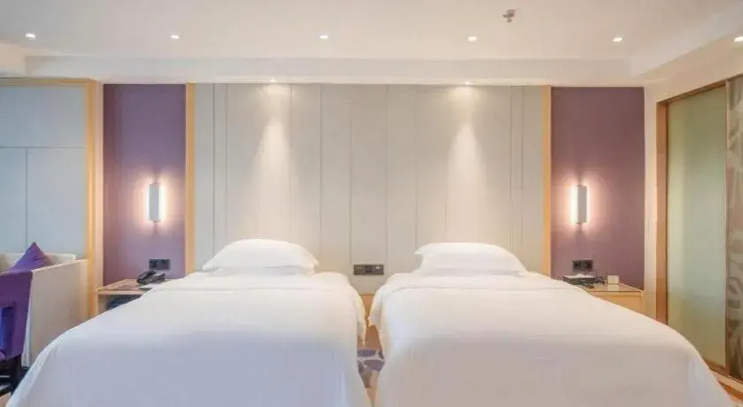 Bed in Lavande Hotel Hengyang Nayue Hengshan Scenic Area Bed in Lavande Hotel Hengyang Nayue Hengshan Scenic Area