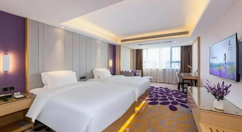 Bed in Lavande Hotel Hengyang Nayue Hengshan Scenic Area Bed in Lavande Hotel Hengyang Nayue Hengshan Scenic Area