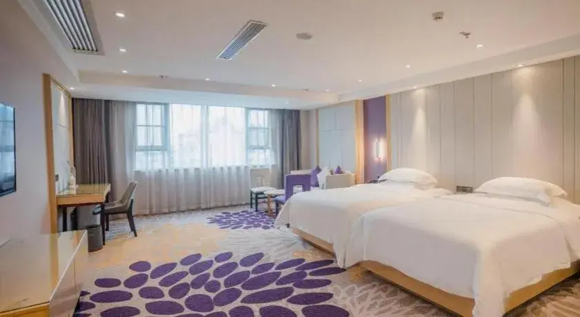 Bed in Lavande Hotel Hengyang Nayue Hengshan Scenic Area Bed in Lavande Hotel Hengyang Nayue Hengshan Scenic Area