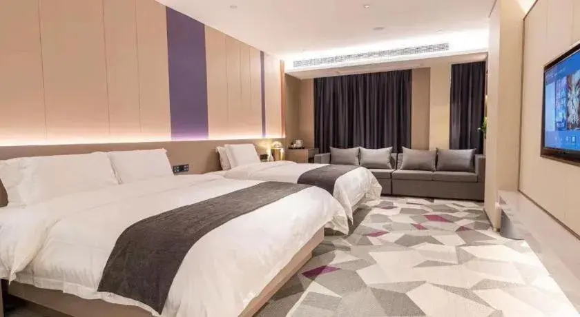 Bed in Lavande Hotel Bengbu Wanda Nanxiang Plaza Bed in Lavande Hotel Bengbu Wanda Nanxiang Plaza