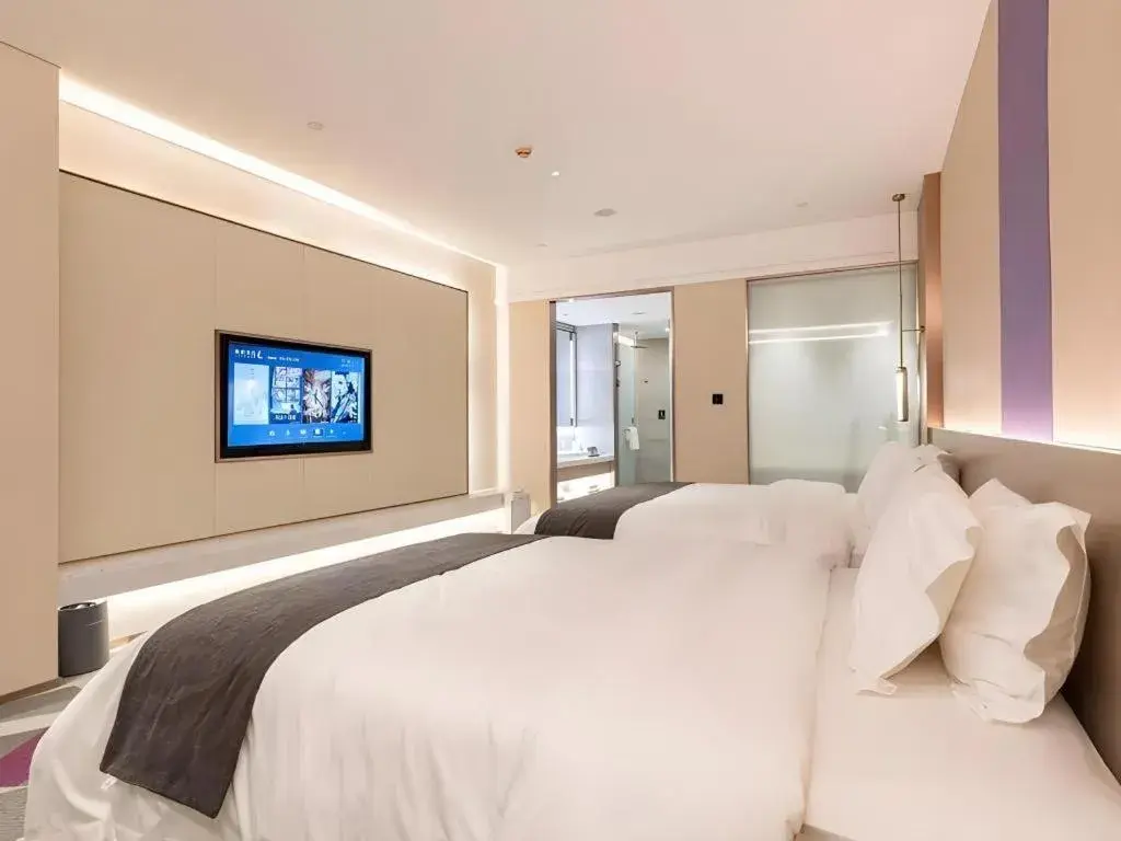 Bed in Lavande Hotel Bengbu Wanda Nanxiang Plaza Bed in Lavande Hotel Bengbu Wanda Nanxiang Plaza