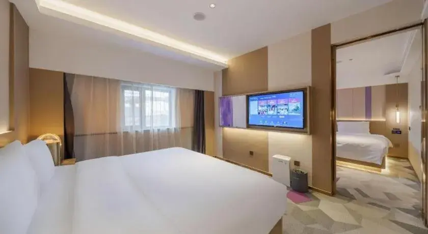 Bed in Lavande Hotel Xi'an Zhonglou Dachashi Metro Station Bed in Lavande Hotel Xi'an Zhonglou Dachashi Metro Station