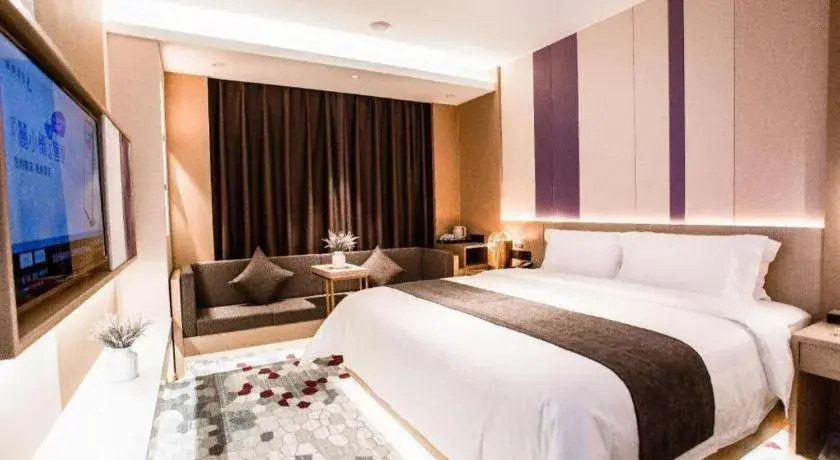 Bed in Lavande Hotel Xi'an Zhonglou Dachashi Metro Station Bed in Lavande Hotel Xi'an Zhonglou Dachashi Metro Station