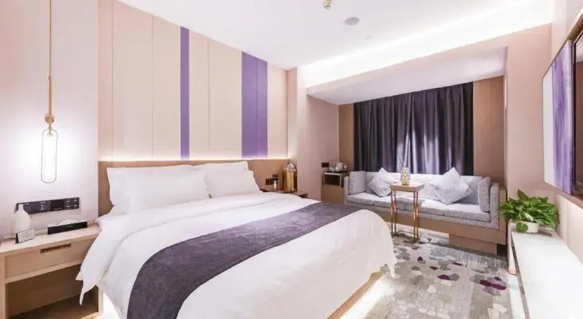 Bed in Lavande Hotel Xi'an Zhonglou Dachashi Metro Station Bed in Lavande Hotel Xi'an Zhonglou Dachashi Metro Station