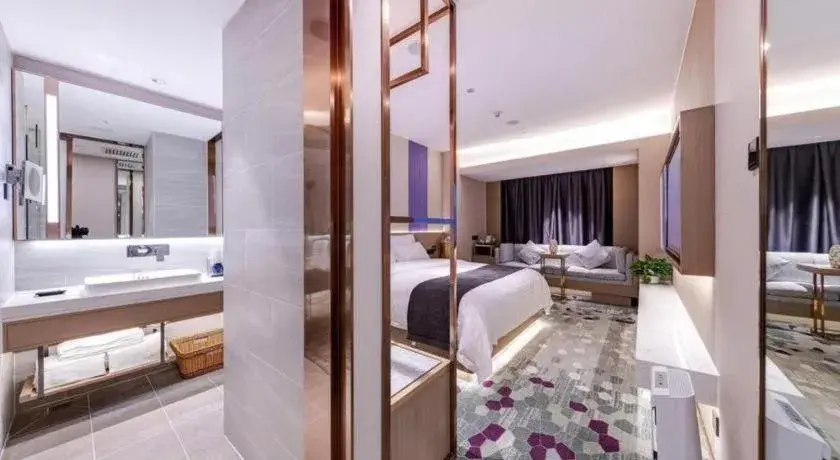 Bed in Lavande Hotel Xi'an Zhonglou Dachashi Metro Station Bed in Lavande Hotel Xi'an Zhonglou Dachashi Metro Station