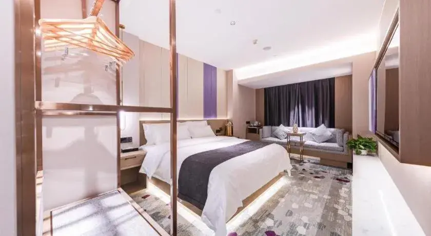 Bed in Lavande Hotel Xi'an Zhonglou Dachashi Metro Station Bed in Lavande Hotel Xi'an Zhonglou Dachashi Metro Station