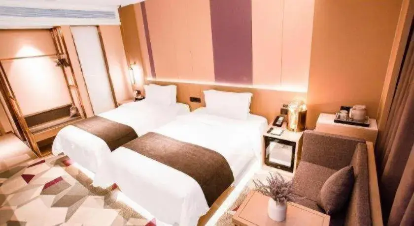 Bed in Lavande Hotel Xi'an Zhonglou Dachashi Metro Station Bed in Lavande Hotel Xi'an Zhonglou Dachashi Metro Station