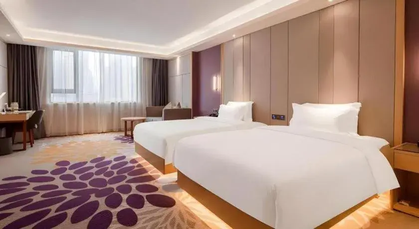 Bed in Lavande Hotel Changsha South High-speed Railway Station Xiyingmen Bed in Lavande Hotel Changsha South High-speed Railway Station Xiyingmen