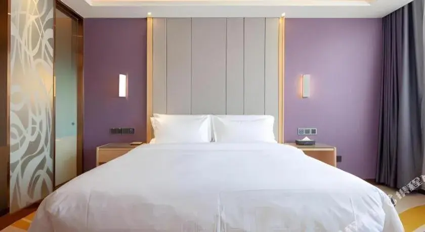 Bed in Lavande Hotel Changsha South High-speed Railway Station Xiyingmen Bed in Lavande Hotel Changsha South High-speed Railway Station Xiyingmen