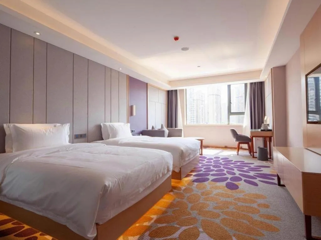 Bed in Lavande Hotel Changsha South High-speed Railway Station Xiyingmen