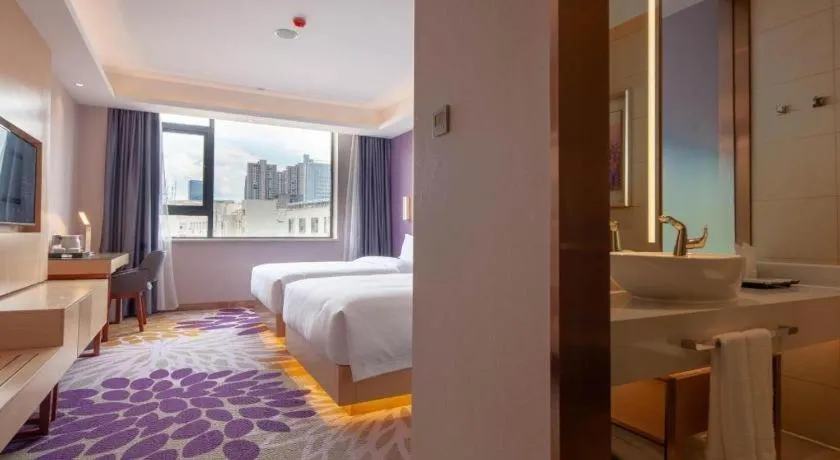 Bed in Lavande Hotel Changsha South High-speed Railway Station Xiyingmen