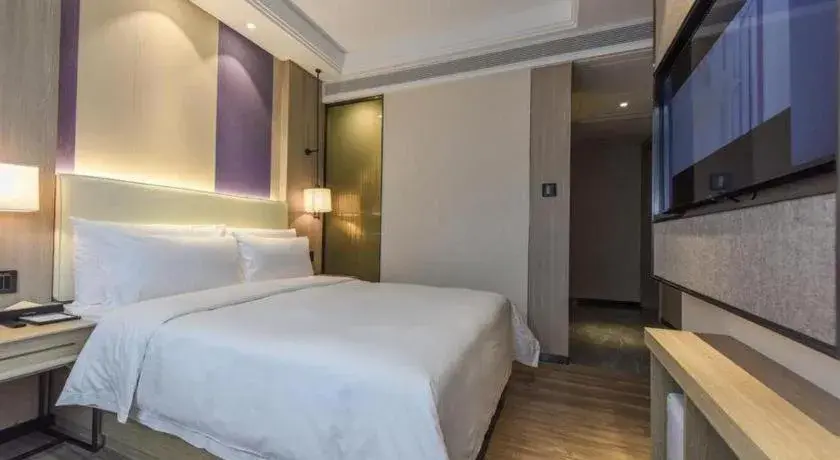 Bed in Lavande Hotel Nanchong Xihua Shida Bed in Lavande Hotel Nanchong Xihua Shida
