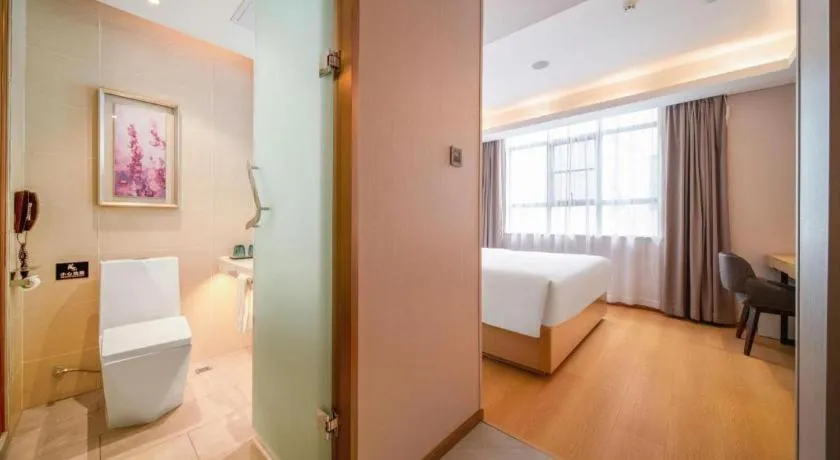 Bed in Lavande Hotel Guangzhou Zoo Huanghuagang Metro Station