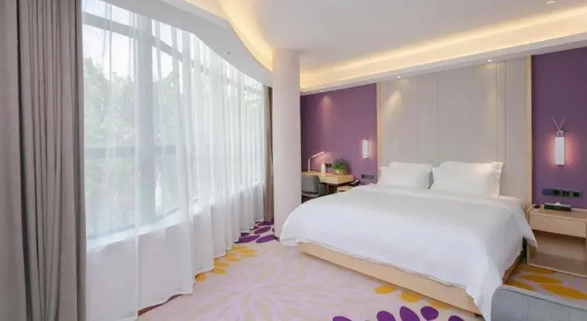 Bed in Lavande Hotel Shenzhen Jingtian Metro Station Bed in Lavande Hotel Shenzhen Jingtian Metro Station