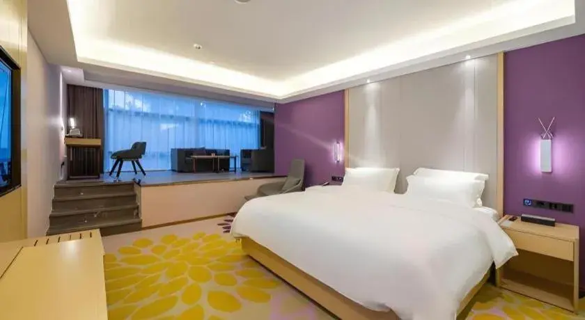 Bed in Lavande Hotel Shenzhen Jingtian Metro Station Bed in Lavande Hotel Shenzhen Jingtian Metro Station