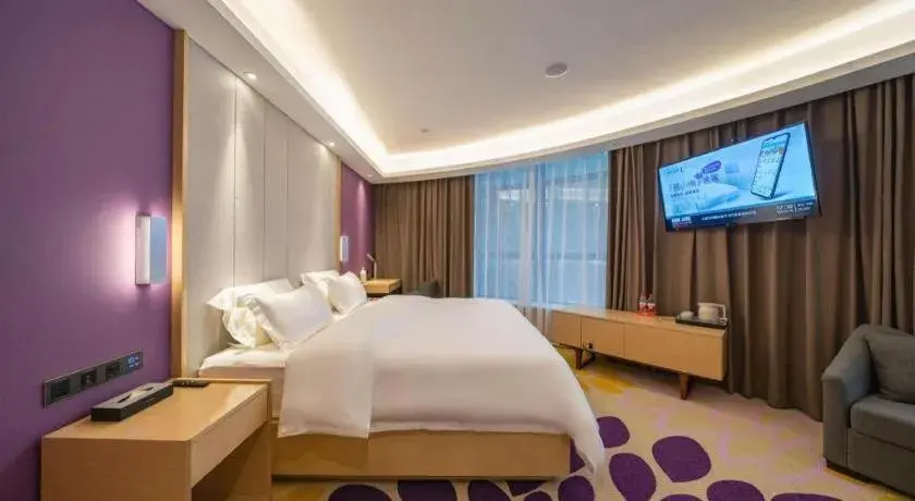 Bed in Lavande Hotel Shenzhen Jingtian Metro Station Bed in Lavande Hotel Shenzhen Jingtian Metro Station