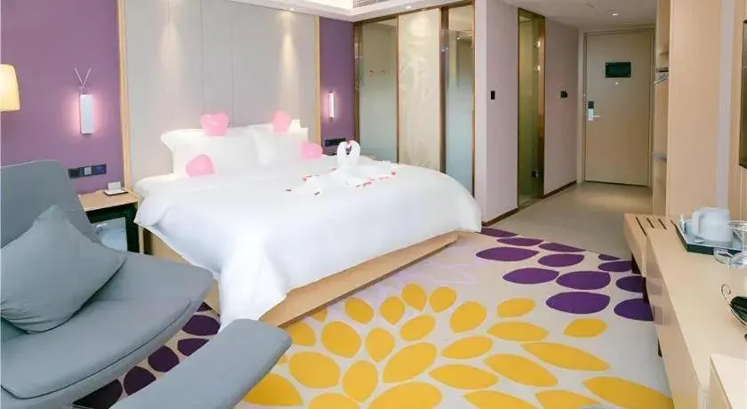 Bed in Lavande Hotel Shenzhen Jingtian Metro Station Bed in Lavande Hotel Shenzhen Jingtian Metro Station