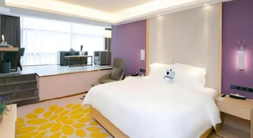 Bed in Lavande Hotel Shenzhen Jingtian Metro Station Bed in Lavande Hotel Shenzhen Jingtian Metro Station