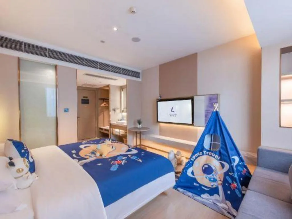 Bed in Lavande Hotel Zhongshan Shiqi Daxinxinduhui North Zhongshan Station