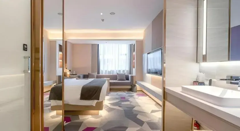Bed in Lavande Hotel Zhongshan Shiqi Daxinxinduhui North Zhongshan Station Bed in Lavande Hotel Zhongshan Shiqi Daxinxinduhui North Zhongshan Station