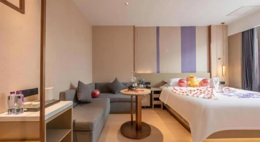 Bed in Lavande Hotel Zhongshan Shiqi Daxinxinduhui North Zhongshan Station