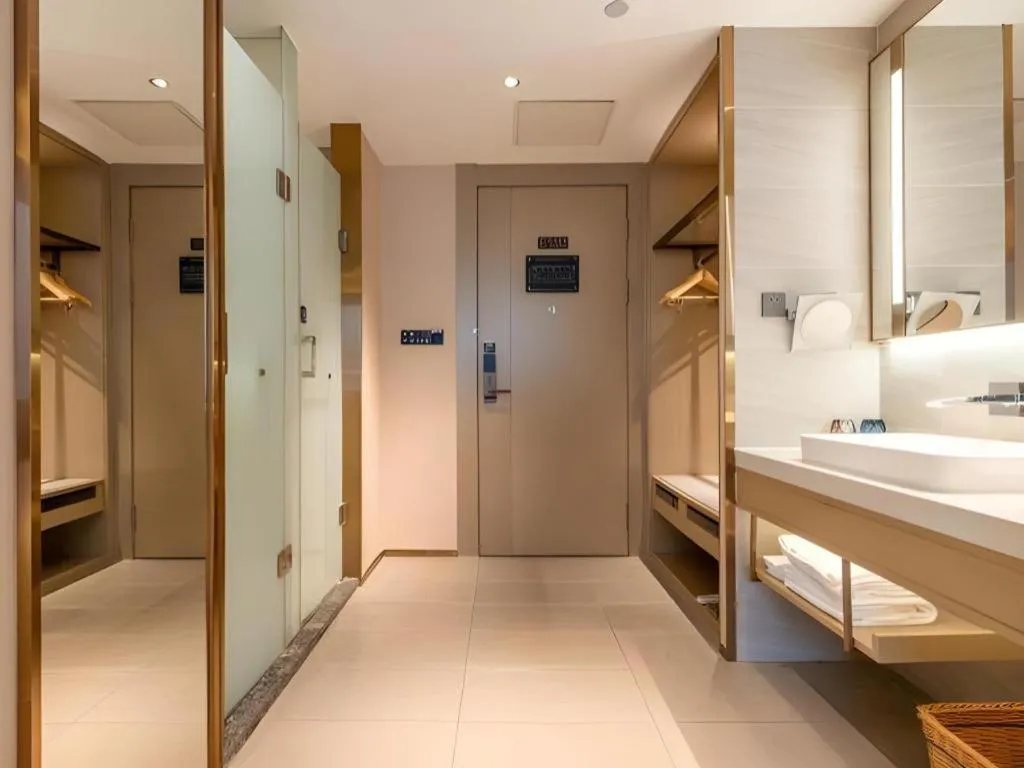 Bed in Lavande Hotel Zhongshan Shiqi Daxinxinduhui North Zhongshan Station