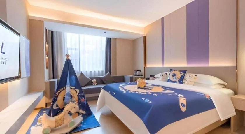 Bed in Lavande Hotel Zhongshan Shiqi Daxinxinduhui North Zhongshan Station