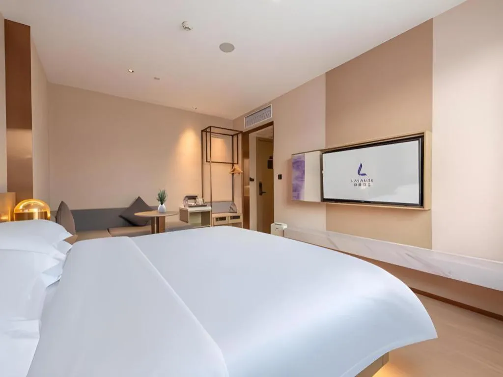Bed in Lavande Hotel Zhongshan Shiqi Daxinxinduhui North Zhongshan Station