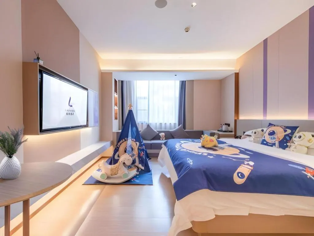 Bed in Lavande Hotel Zhongshan Shiqi Daxinxinduhui North Zhongshan Station