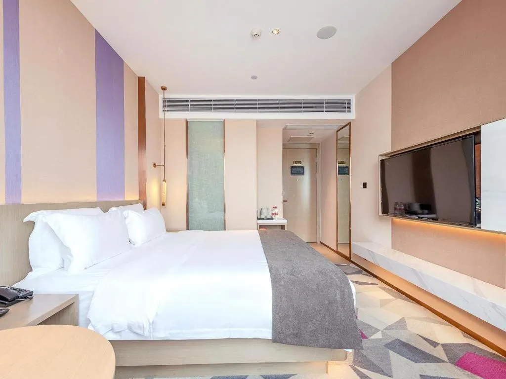 Bed in Lavande Hotel Zhongshan Shiqi Daxinxinduhui North Zhongshan Station