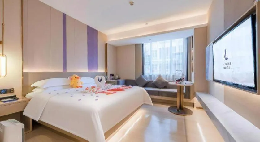 Bed in Lavande Hotel Zhongshan Shiqi Daxinxinduhui North Zhongshan Station