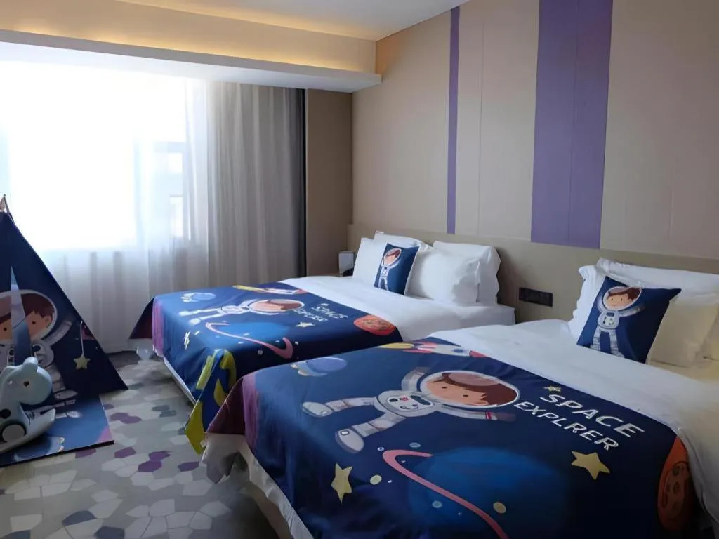 Bed in Lavande Hotel Zhongshan Shiqi Daxinxinduhui North Zhongshan Station