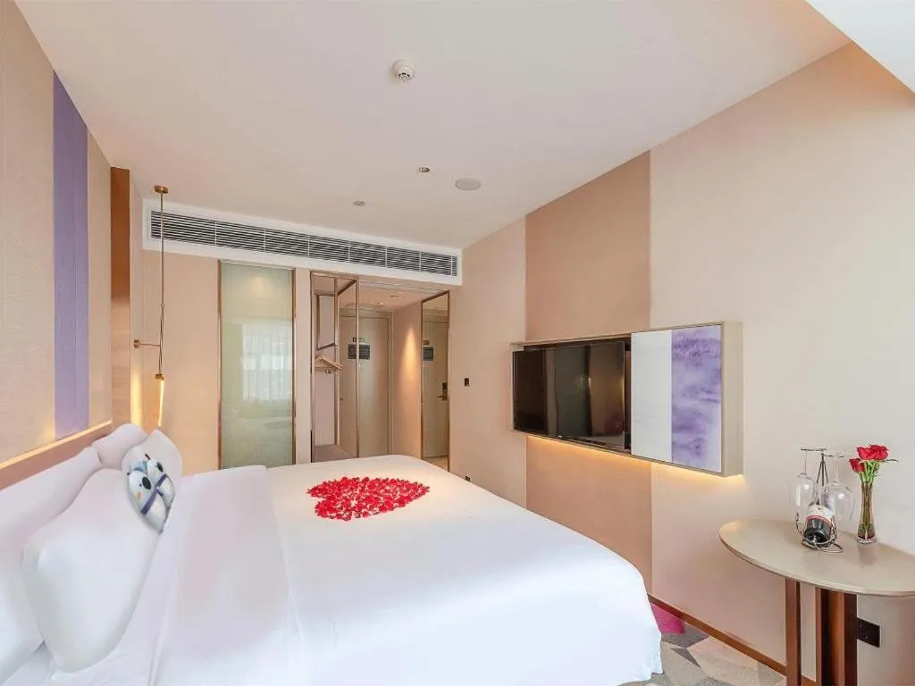 Bed in Lavande Hotel Zhongshan Shiqi Daxinxinduhui North Zhongshan Station