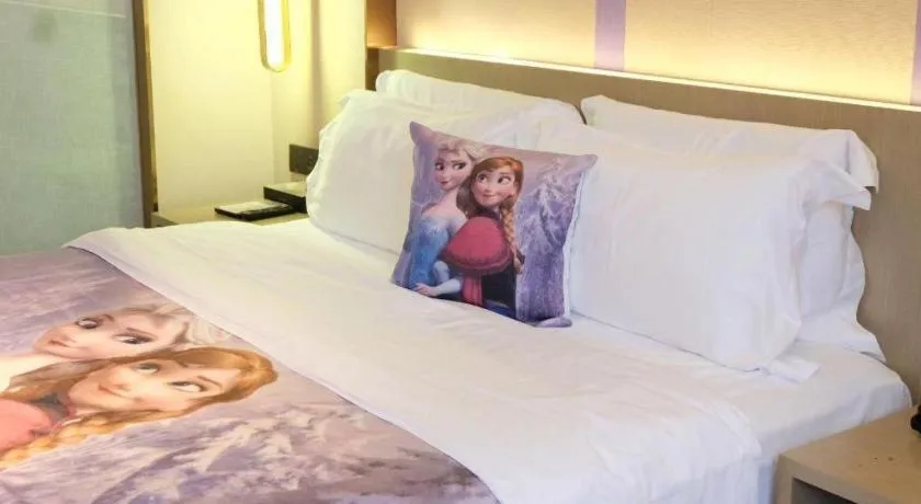 Bed in Lavande Hotel Zhongshan Shiqi Daxinxinduhui North Zhongshan Station