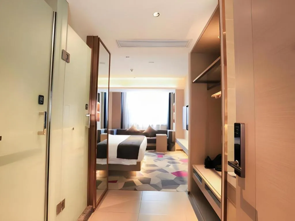 Bed in Lavande Hotel Zhongshan Shiqi Daxinxinduhui North Zhongshan Station