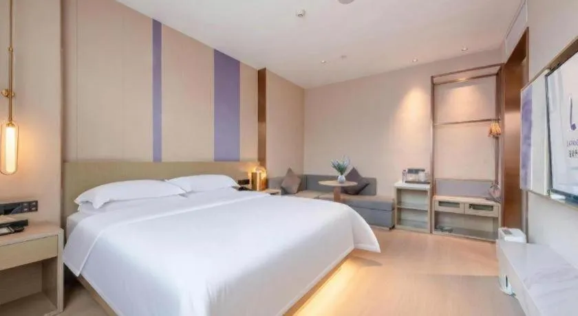 Bed in Lavande Hotel Zhongshan Shiqi Daxinxinduhui North Zhongshan Station