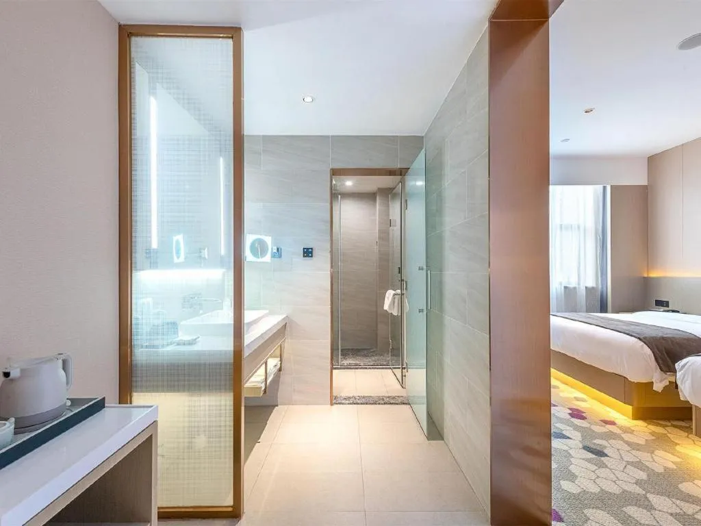 Bed in Lavande Hotel Zhongshan Shiqi Daxinxinduhui North Zhongshan Station