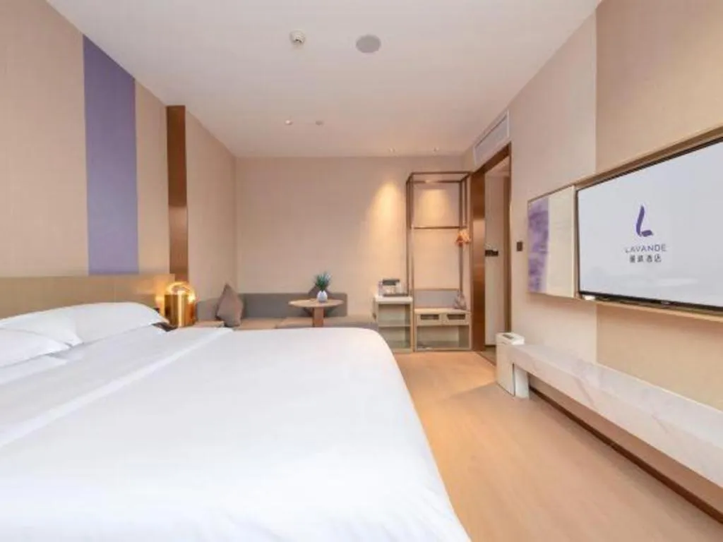 Bed in Lavande Hotel Zhongshan Shiqi Daxinxinduhui North Zhongshan Station