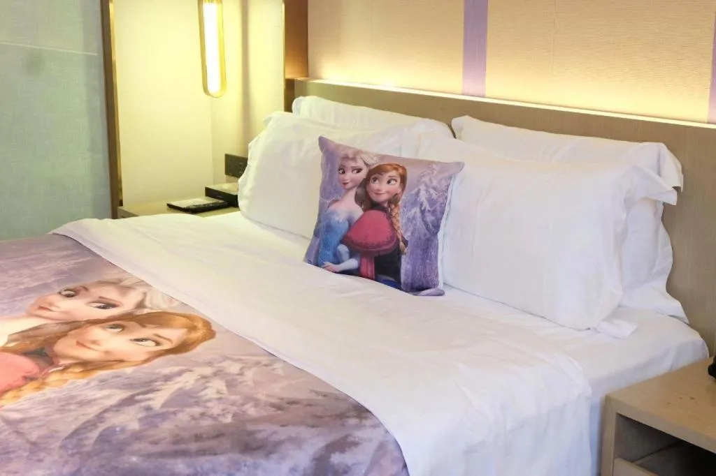 Bed in Lavande Hotel Zhongshan Shiqi Daxinxinduhui North Zhongshan Station