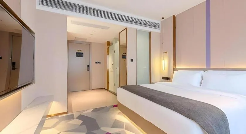 Bed in Lavande Hotel Zhongshan Shiqi Daxinxinduhui North Zhongshan Station