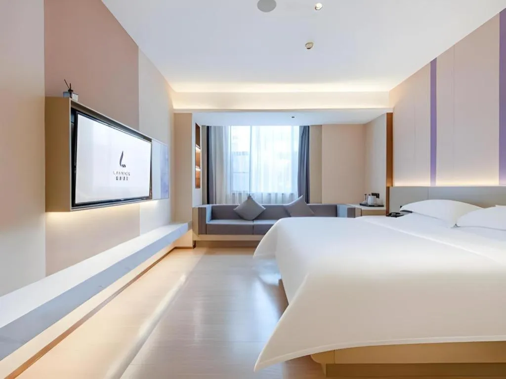 Bed in Lavande Hotel Zhongshan Shiqi Daxinxinduhui North Zhongshan Station