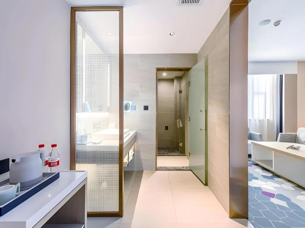 Bed in Lavande Hotel Zhongshan Shiqi Daxinxinduhui North Zhongshan Station