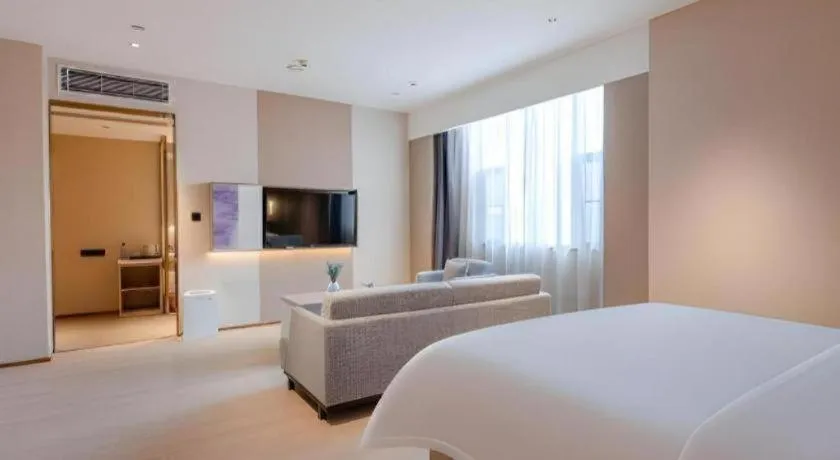 Bed in Lavande Hotel Zhongshan Shiqi Daxinxinduhui North Zhongshan Station