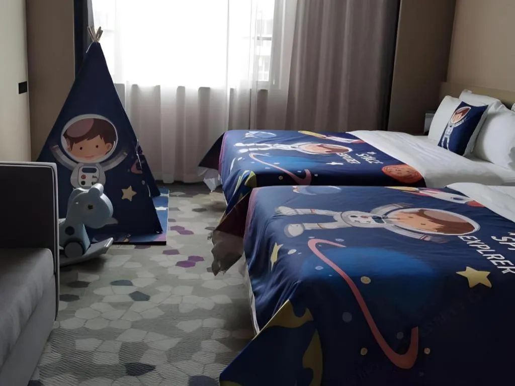 Bed in Lavande Hotel Zhongshan Shiqi Daxinxinduhui North Zhongshan Station