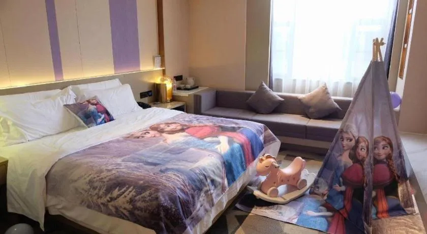 Bed in Lavande Hotel Zhongshan Shiqi Daxinxinduhui North Zhongshan Station