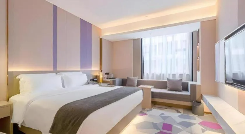 Bed in Lavande Hotel Zhongshan Shiqi Daxinxinduhui North Zhongshan Station