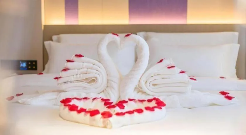 Bed in Lavande Hotel Beijing Industry University Metro Station