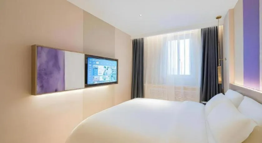 Bed in Lavande Hotel Beijing Industry University Metro Station